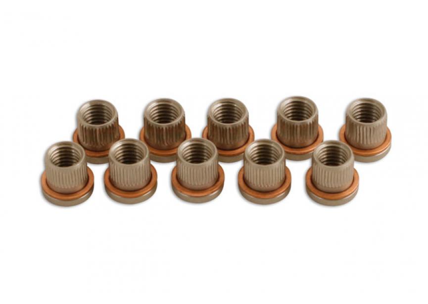 Schroefdraadinzetstukken 10 stuks 