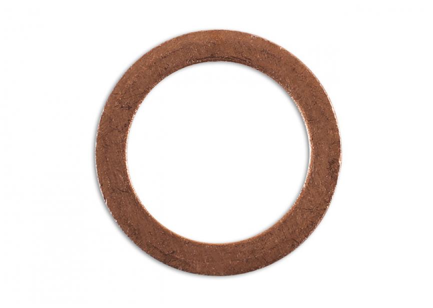 Carterstop ringen koper 12 x 17 x 5mm 10stuks