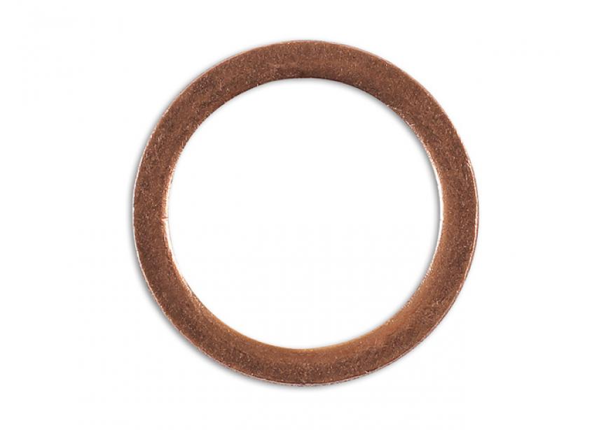 Carterstop ringen koper 12x16x1.5mm 10stuks