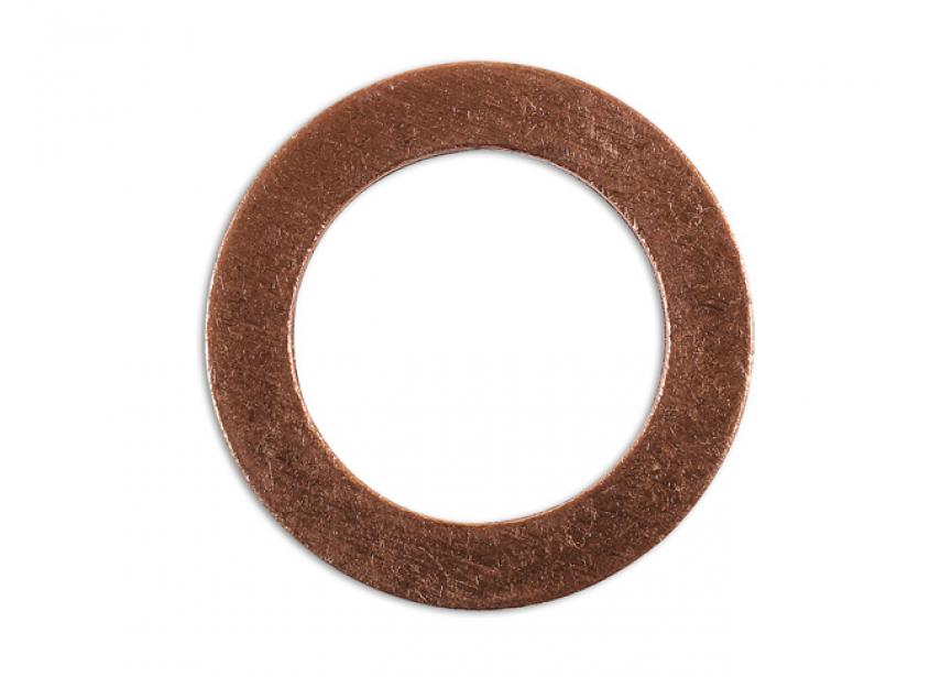 Carterstop ringen koper 13x20x1.5mm 10stuks