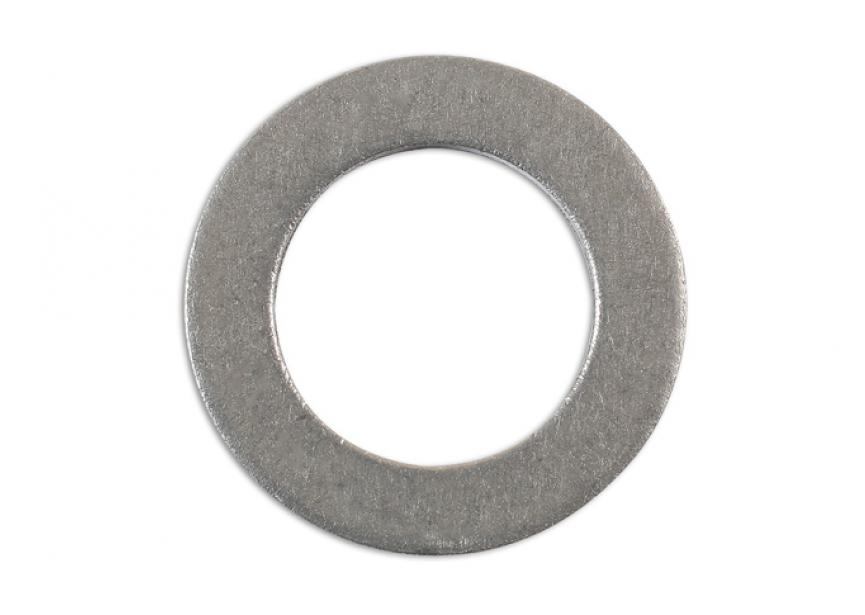 Carterstop ringen aluminium 14x22x2mm 10stuks