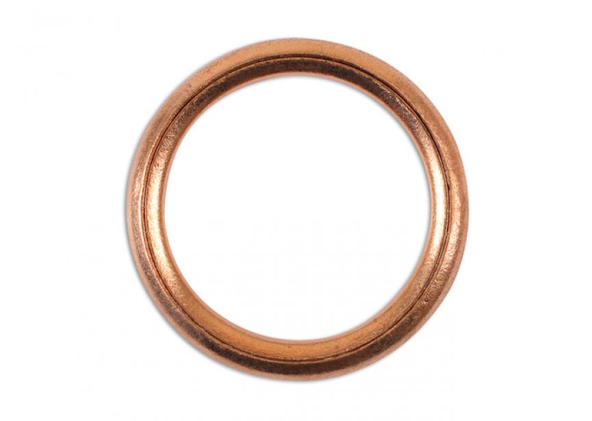Carterstop ringen koper 18x24x2mm 10stuks