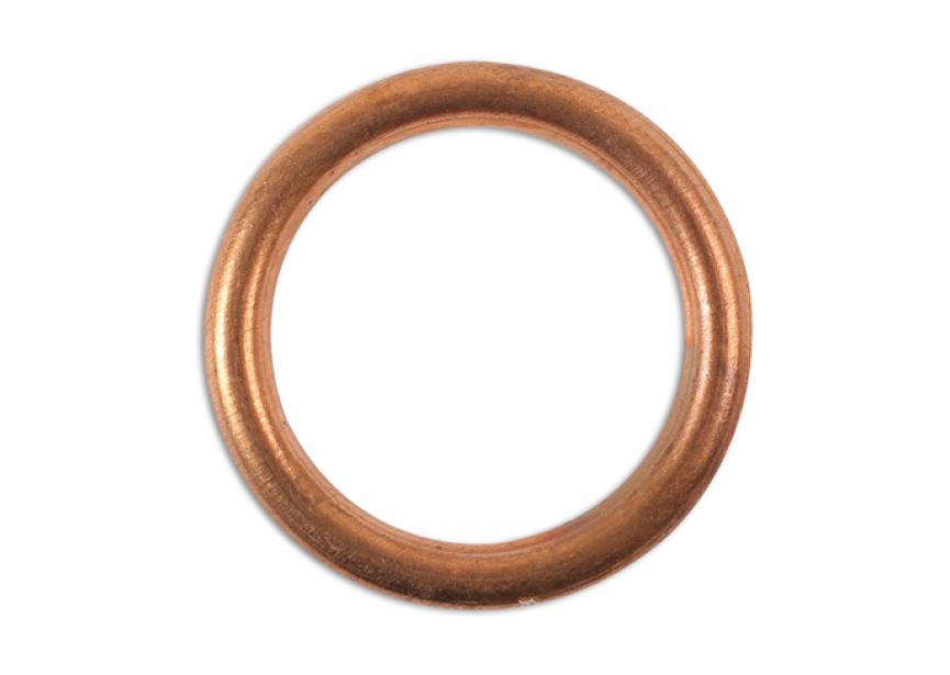 Carterstop ringen koper 16x22x2mm 10stuks