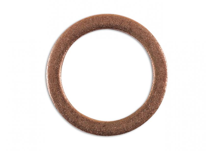 Carterstop ringen koper 14x19x2.5mm 10stuks