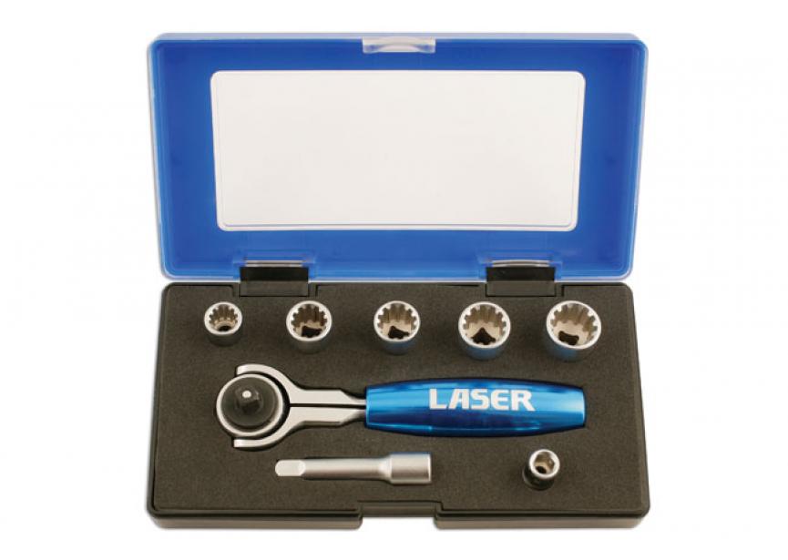 Alldrive® Doppenset 1/4D 8-delig 
