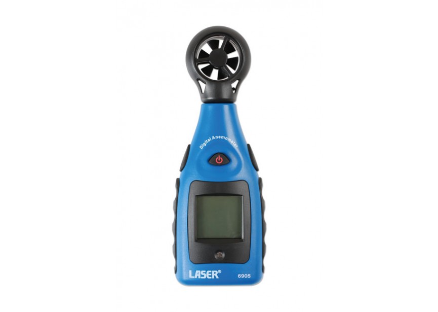 Anemometer en temperatuurmeter 