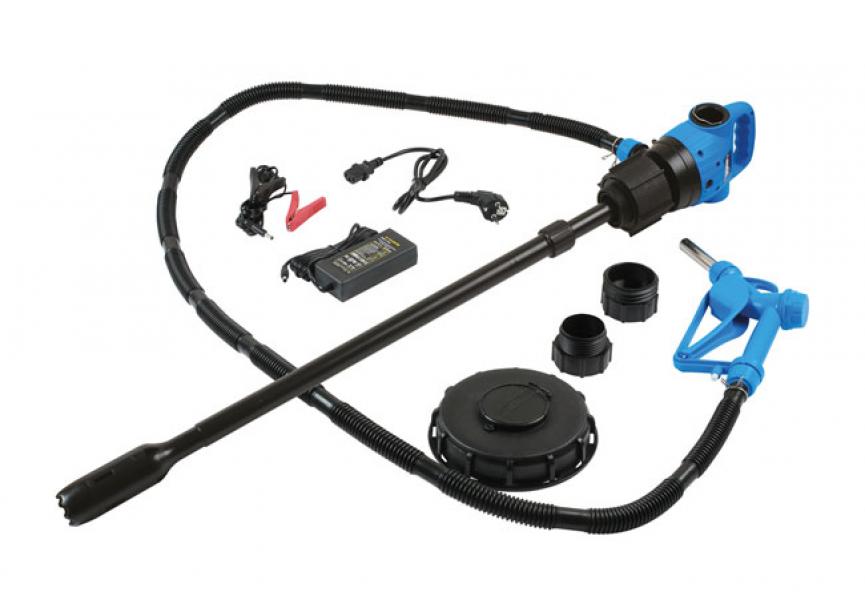 Elektrische vatpomp voor AdBlue® AC/DC met Euro-lader