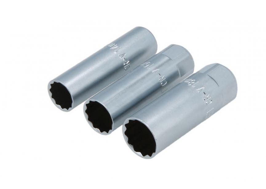 Set dunne bougiedoppen 3/8D 3-delig 