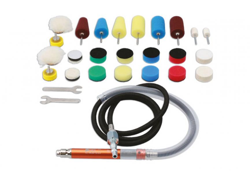 Pneumatische detailpolijstgereedschaps set