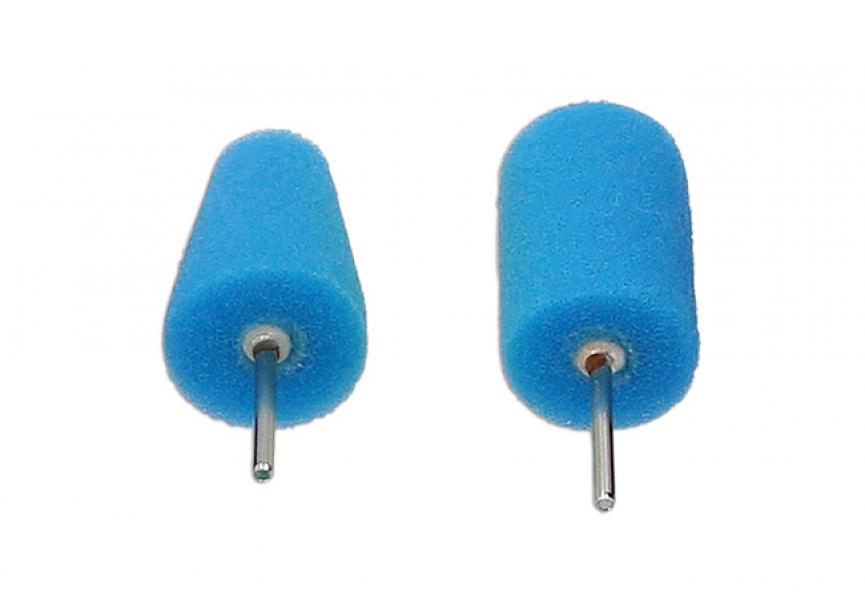 Polijstsponswielen (blauw, fijn) 2 stuks