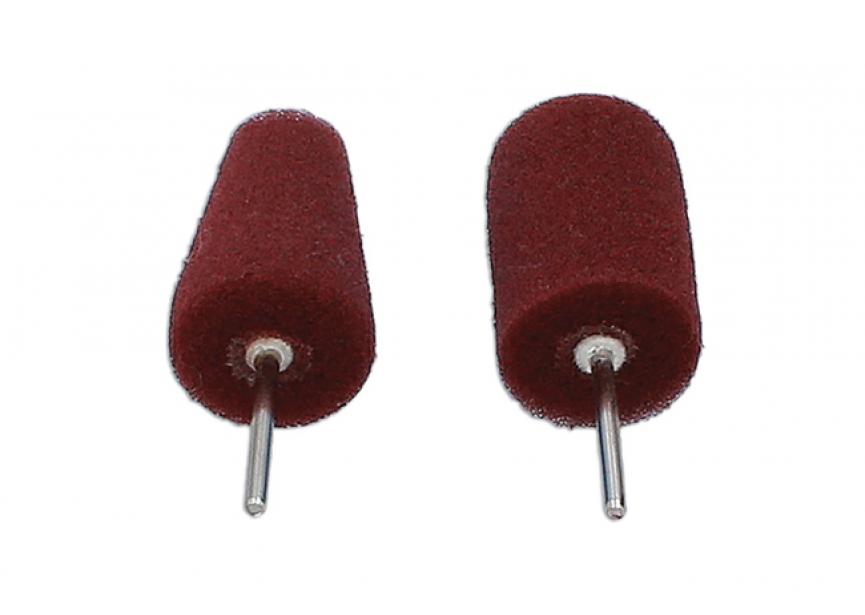 Polijstsponswielen (rood, extra fijn) 2 stuks