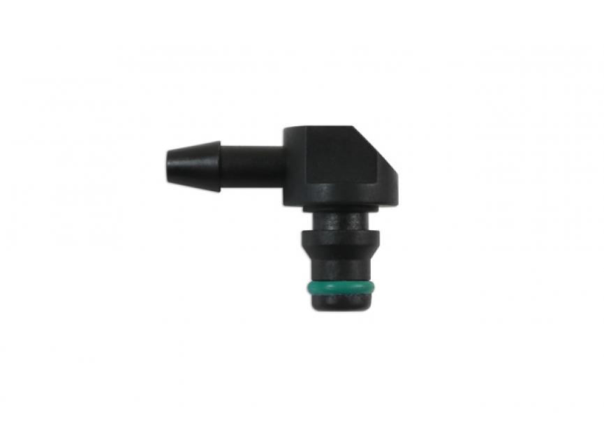 Leidingconnector hoek 90° 4mm x 6mm 