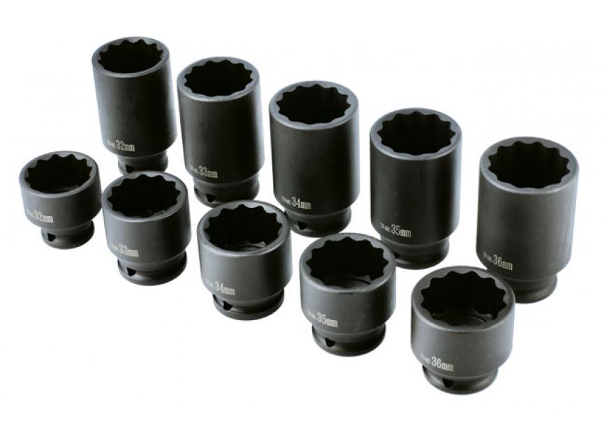 Impact Hub Moer Dop Set 1/2D 10-delig 