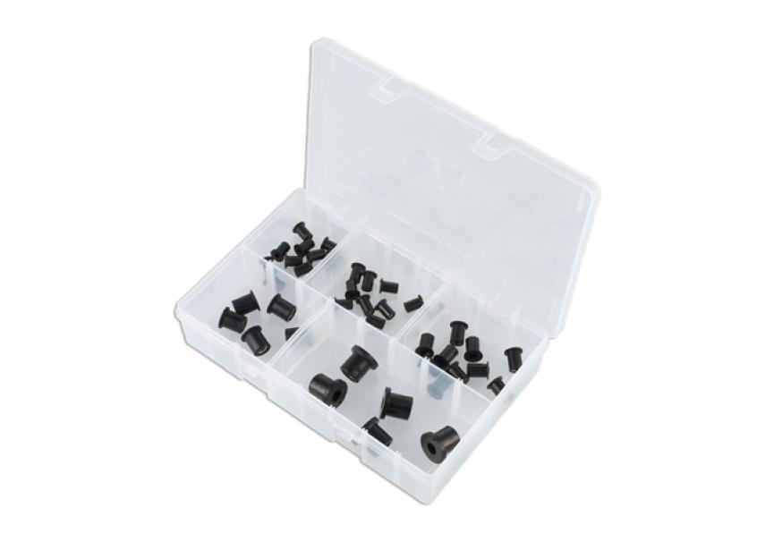 Assorted Rubber Nut Insert Set 40pc 