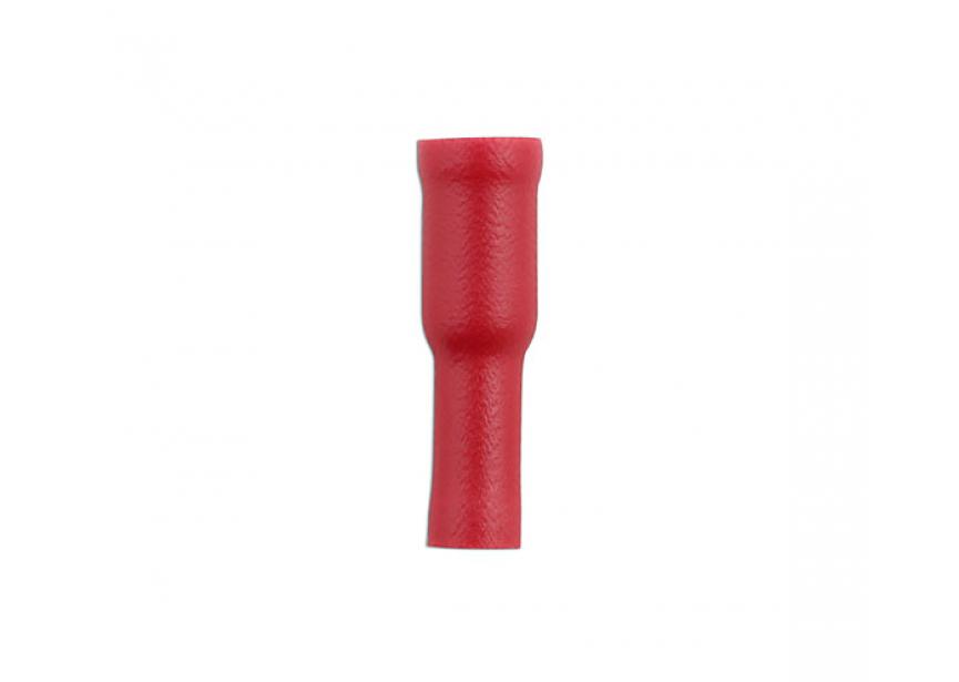 Kabelschoen rood F Bullet 4.0mm 100st
