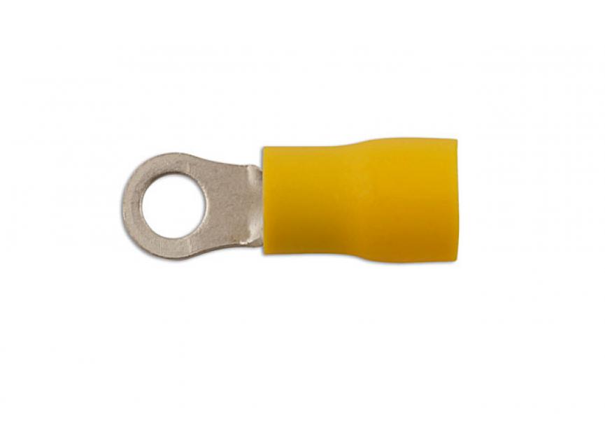 Kabelschoen geel Ring 6.4mm 100st