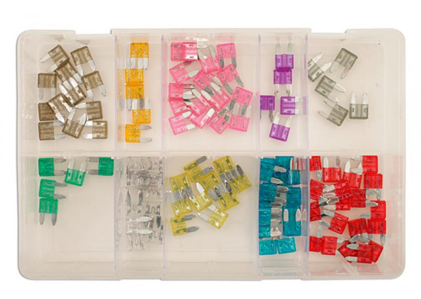 Assortiment mini steekzekeringen 100 stuks