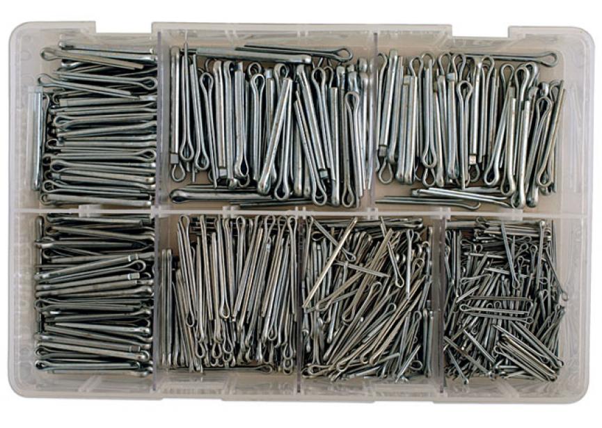 Diverse splitpennen, klein 1000 stuks 