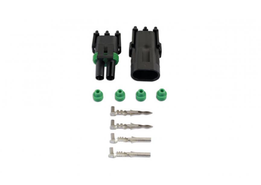Delphi Connector set 2 pin - 10stuks 