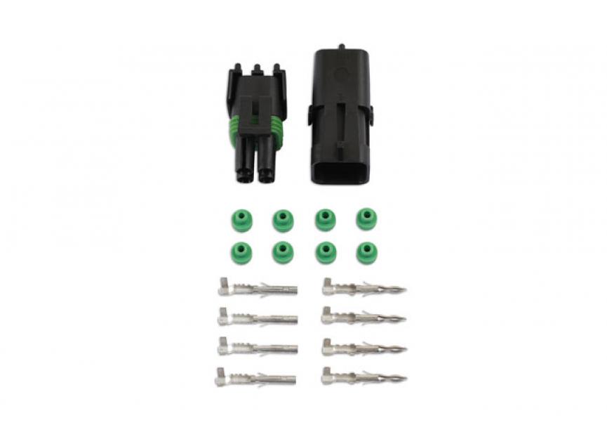 Delphi Connector set 4 pin - 18stuks 