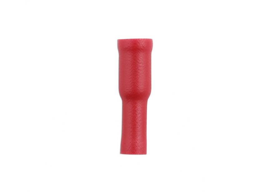 Kabelschroen rood F Bullet - 4mm 10stuks