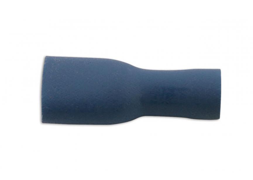 Kabelschoen blauw F Iso Push-On 6.3 10stuks