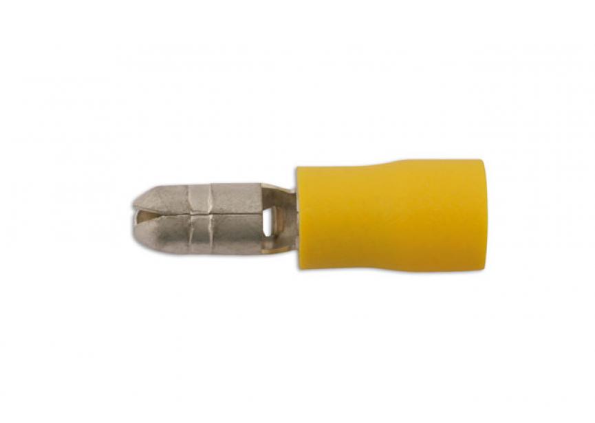 Kabelschoen geel M Bullet 5mm 10stuks