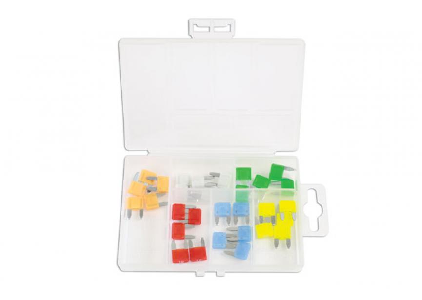 Diverse LED Mini Blade Zekeringen 30 stuks