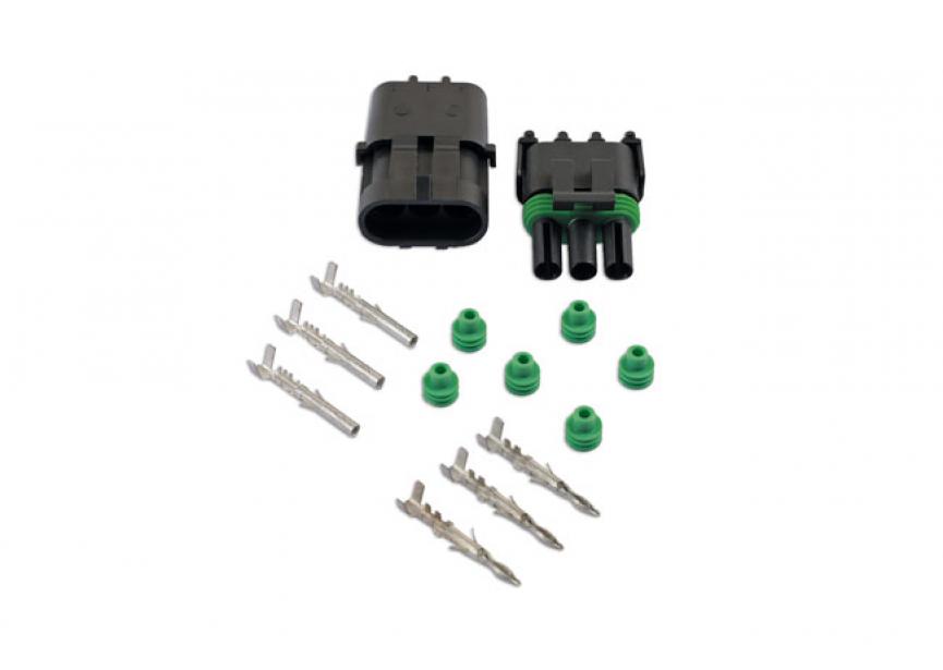 Delphi Connector set 3 pin - 14stuks 