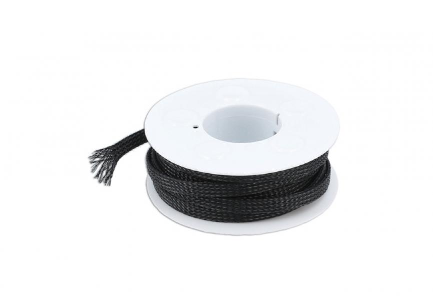 Uitbreidbare gevlochten kous 6 mm 5m rol in een clam blister