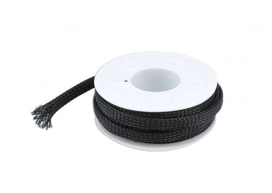 Uitbreidbare gevlochten kous 8 mm 5m spoel in een clam blister